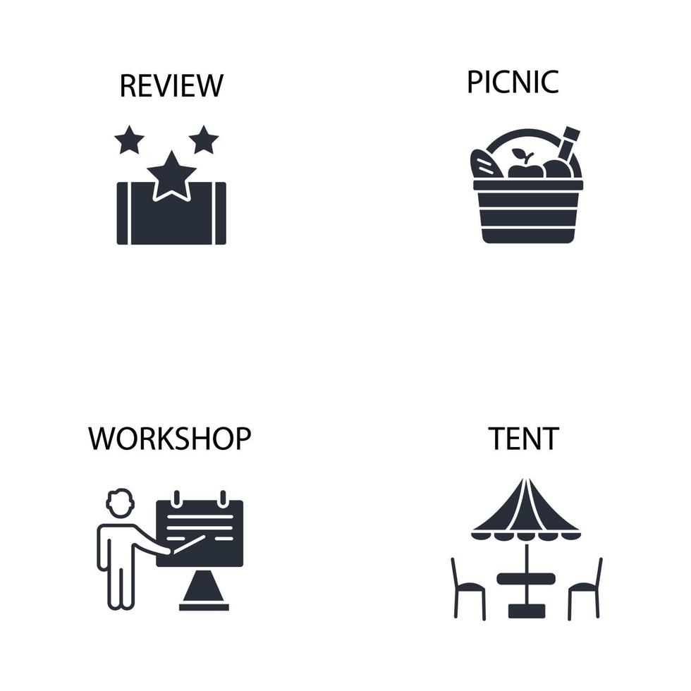 Event icons set . Event pack symbol vector elements for infographic web