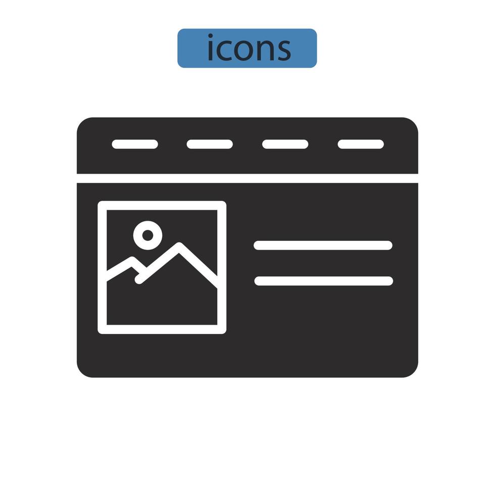 image seo icons  symbol vector elements for infographic web