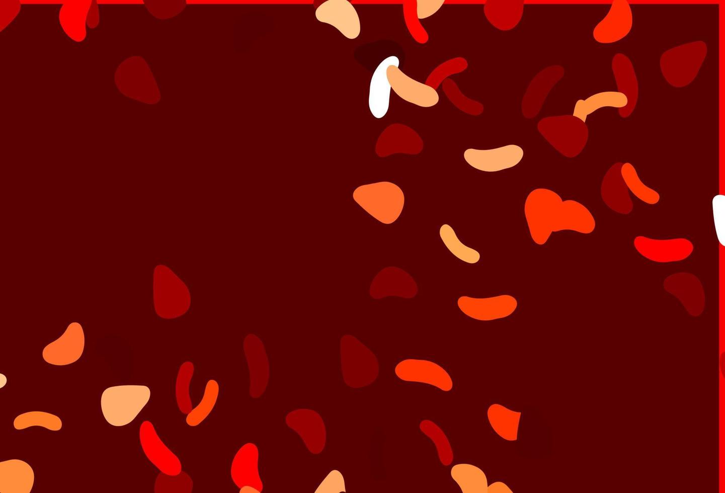 plantilla de vector rojo claro con formas de memphis.