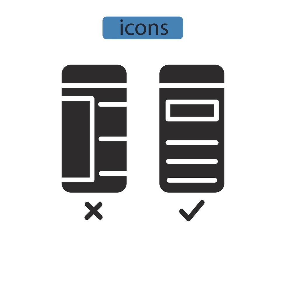 mobile devices icons  symbol vector elements for infographic web