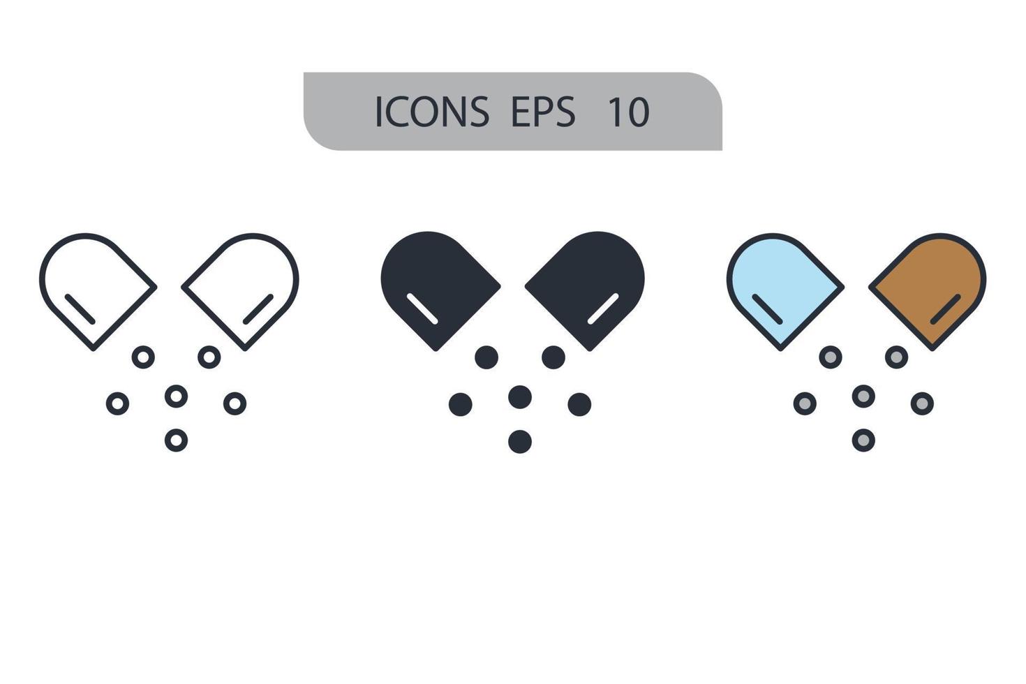 vitamin icons  symbol vector elements for infographic web