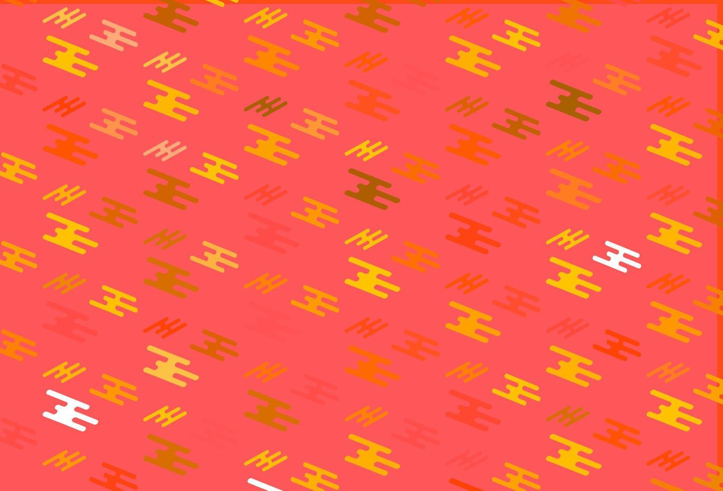 Light Yellow, Orange vector background with straight lines.