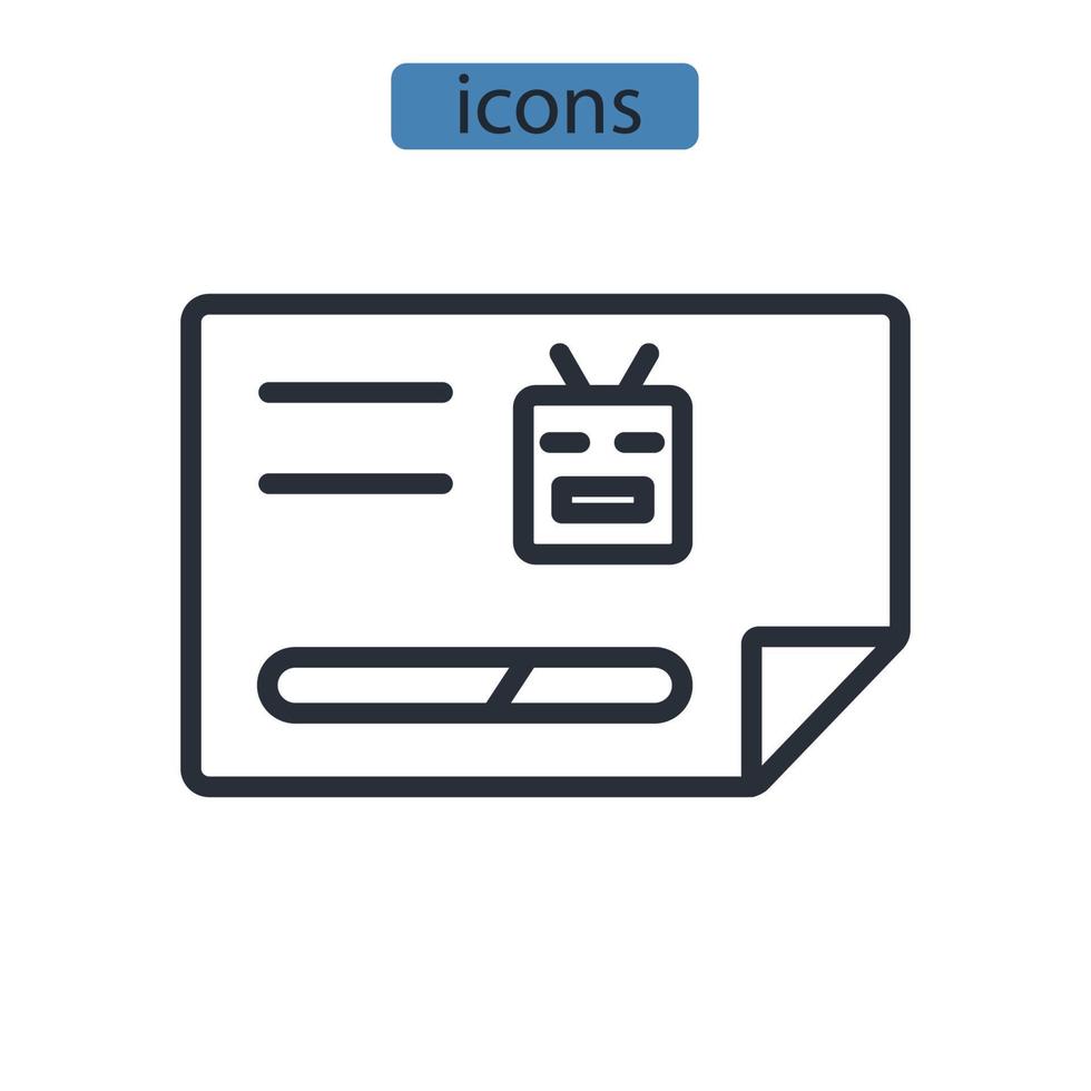 robots txt icons  symbol vector elements for infographic web