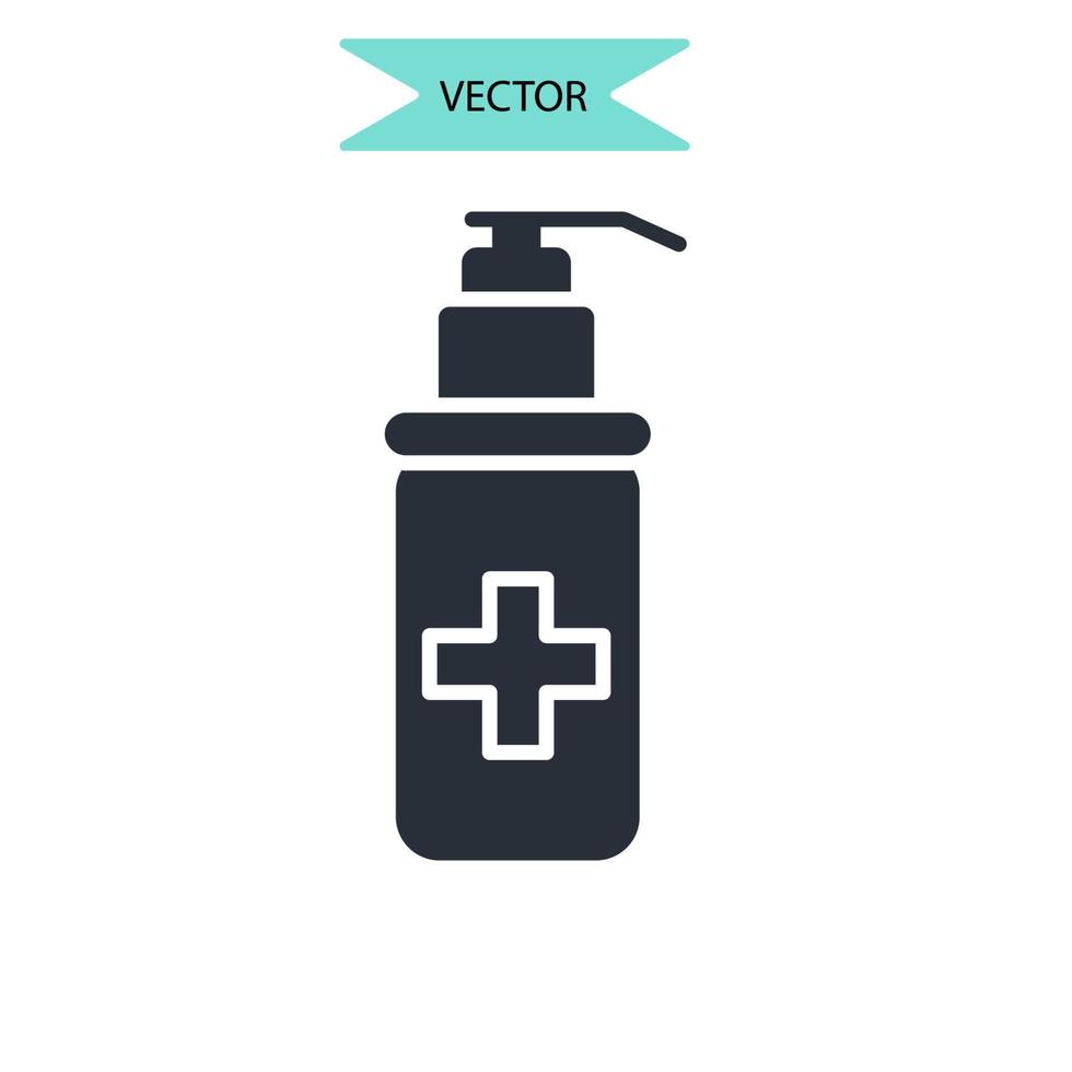 antiseptic icons  symbol vector elements for infographic web