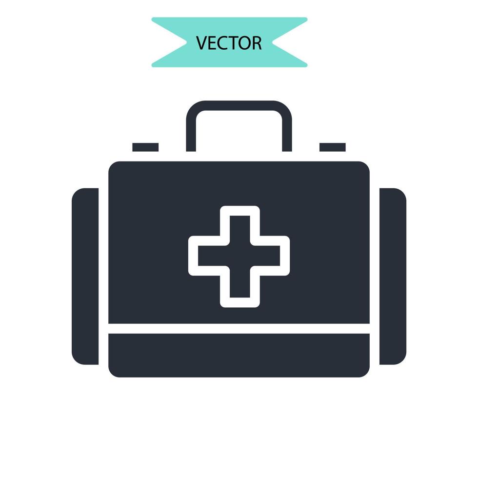 first aid kit icons  symbol vector elements for infographic web