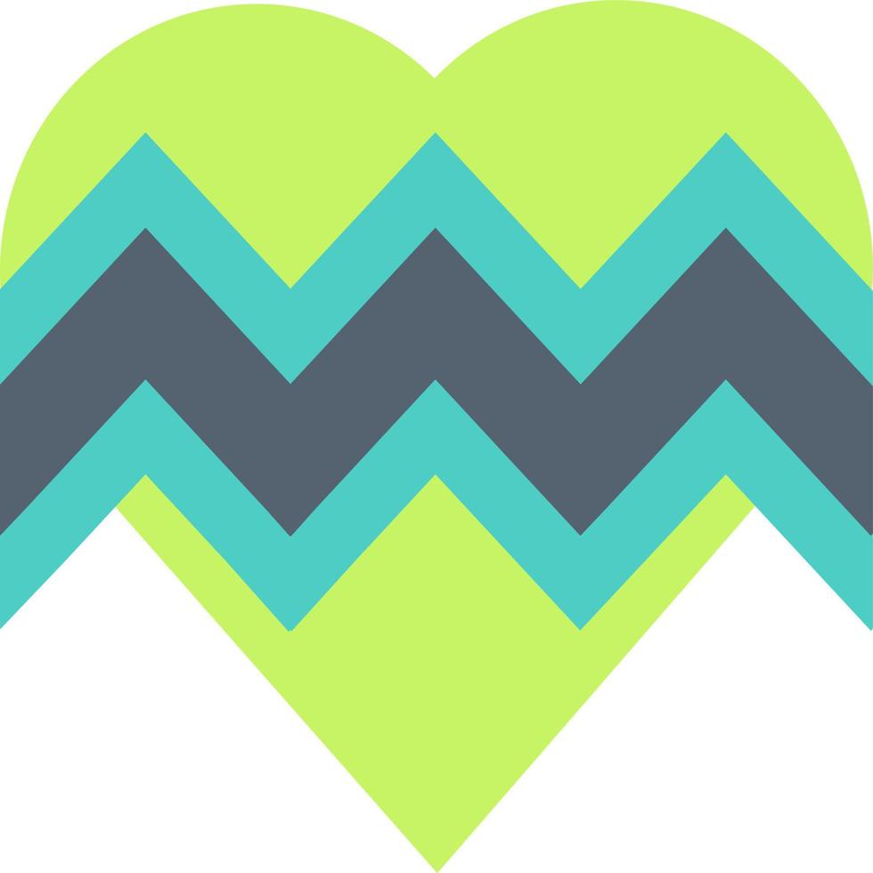 Heart rate flat vector icon