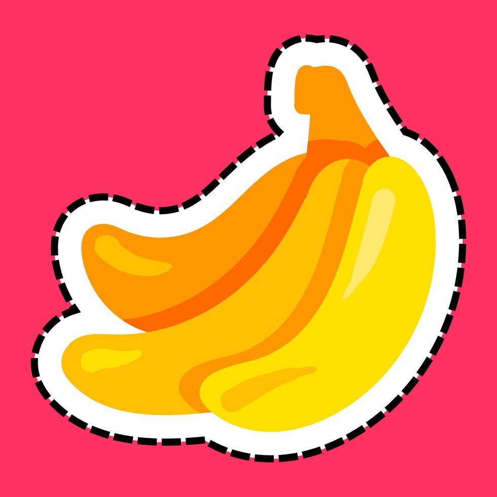 Banana flat vector illustration