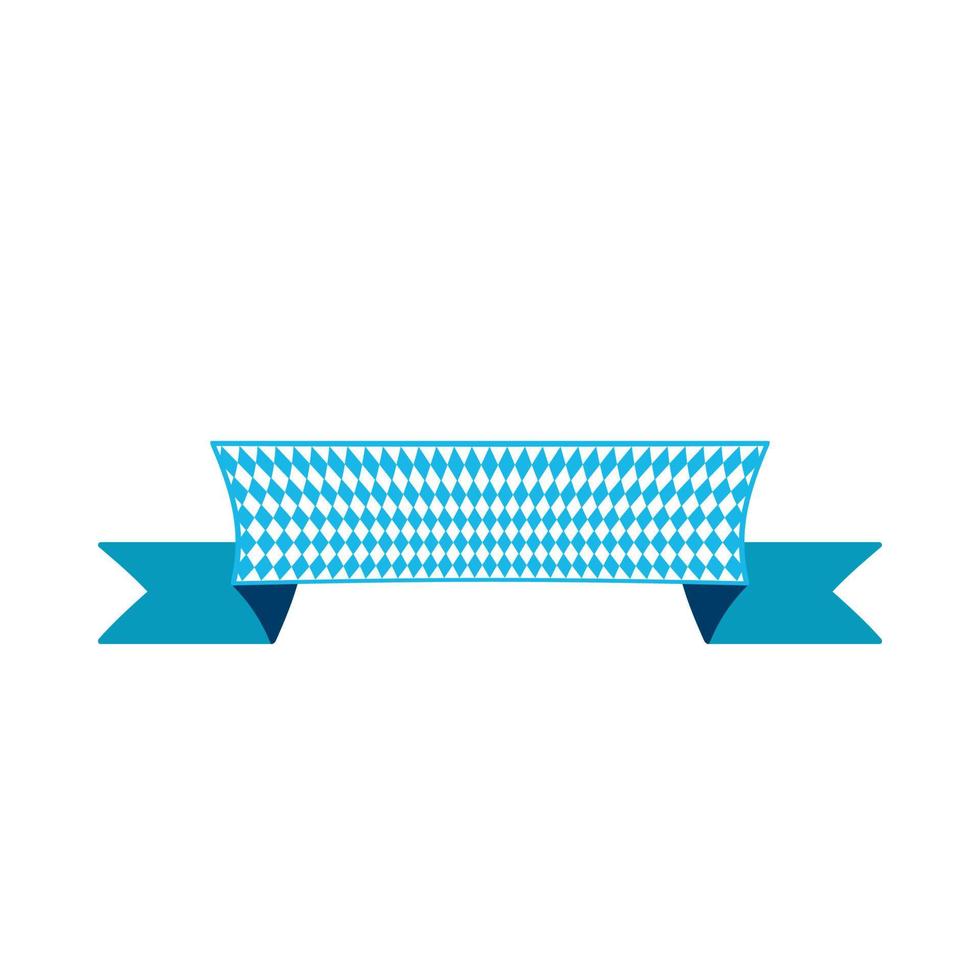 Ribbon banner for text flat color illustration vector