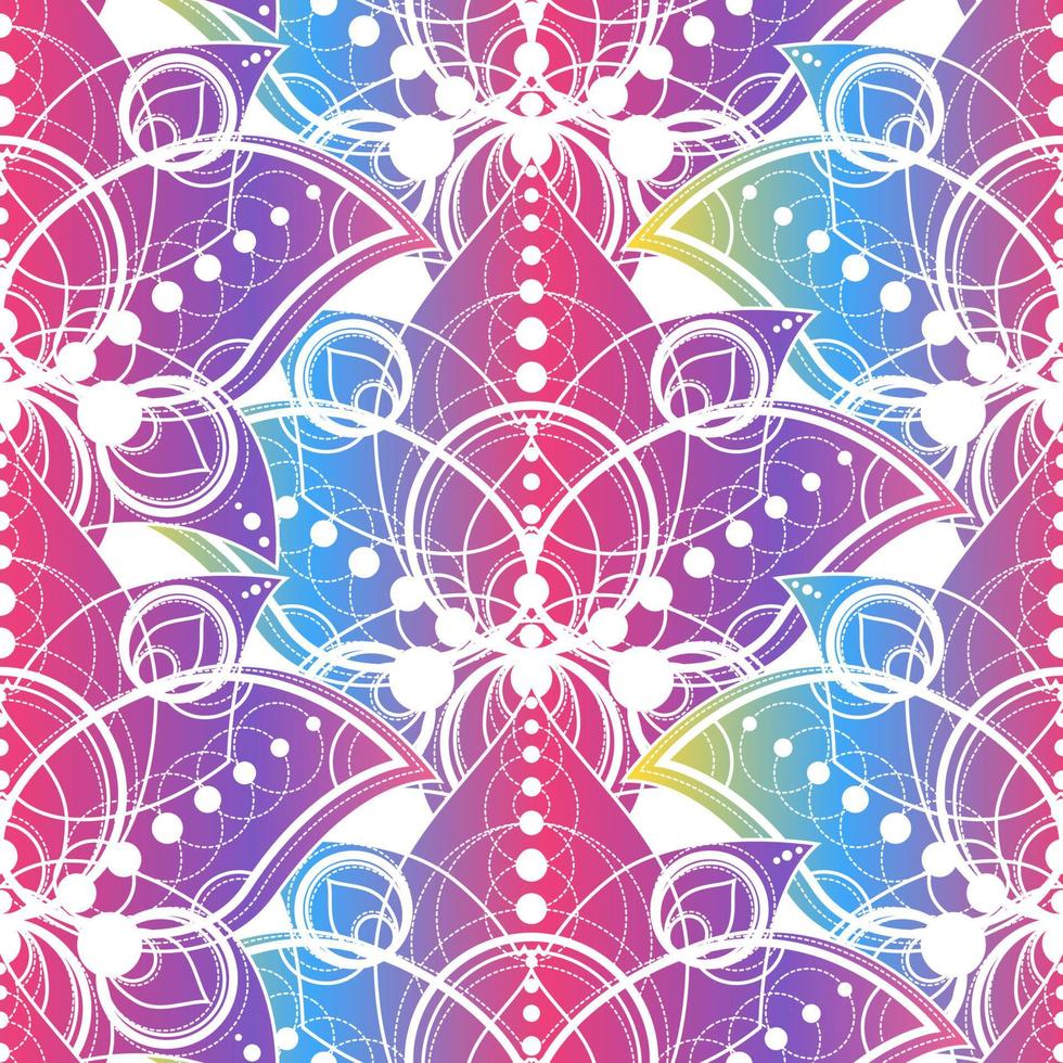 Gilding natural seamless pattern with lotus flowers vector
