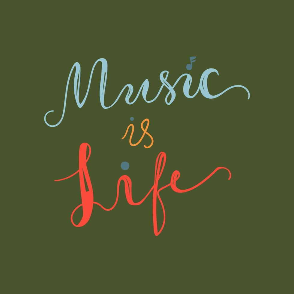 Music is Life vector