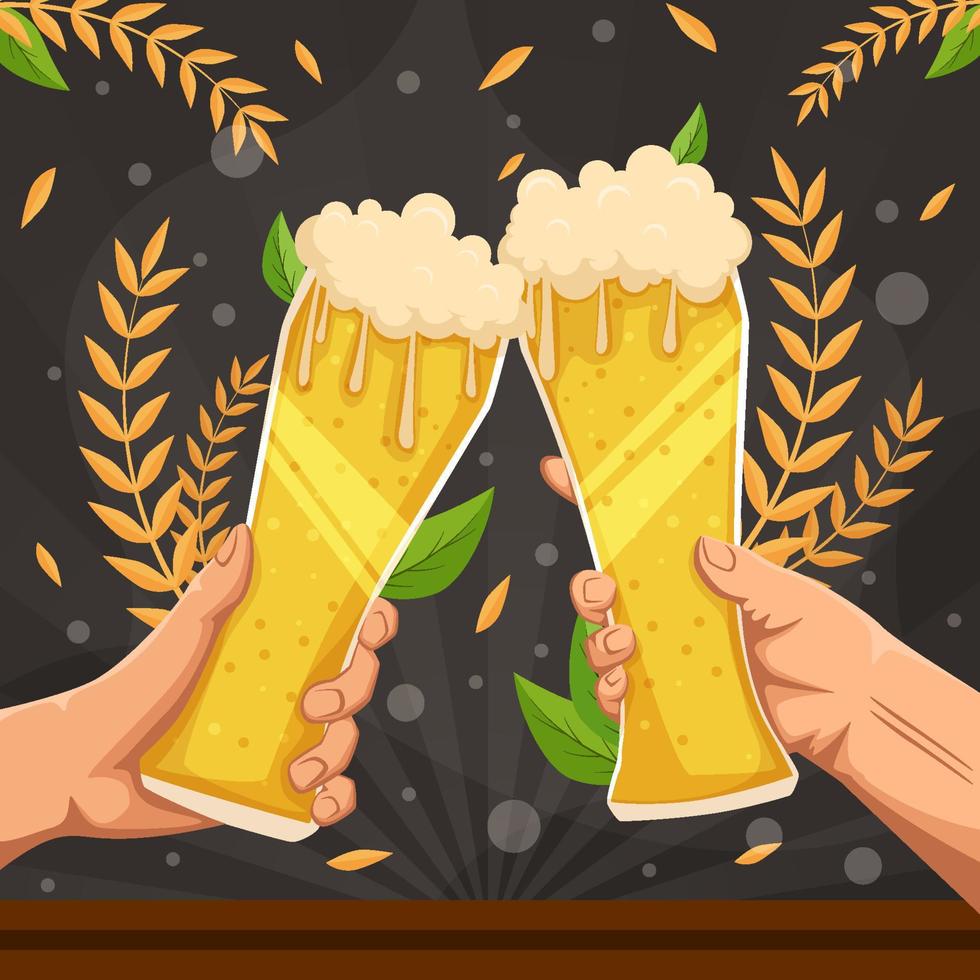 Beer Day Background vector