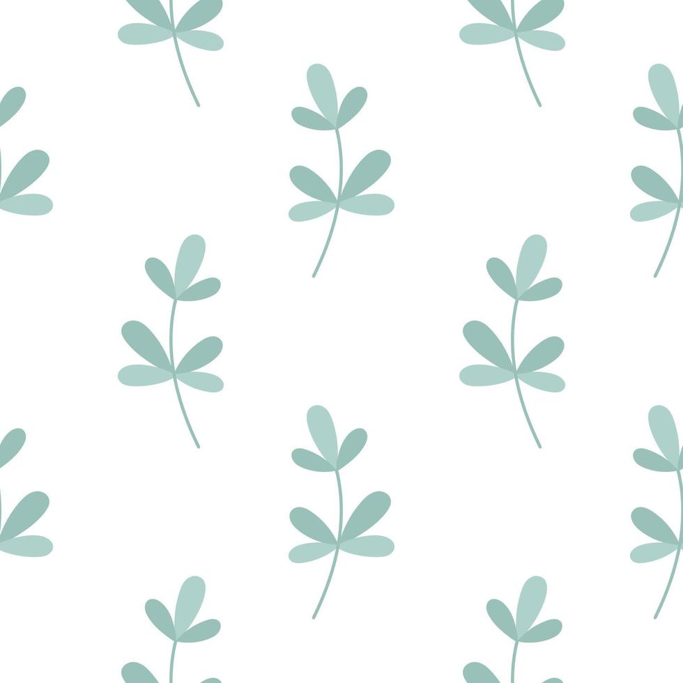 Foliage simple summer seamless pattern vector