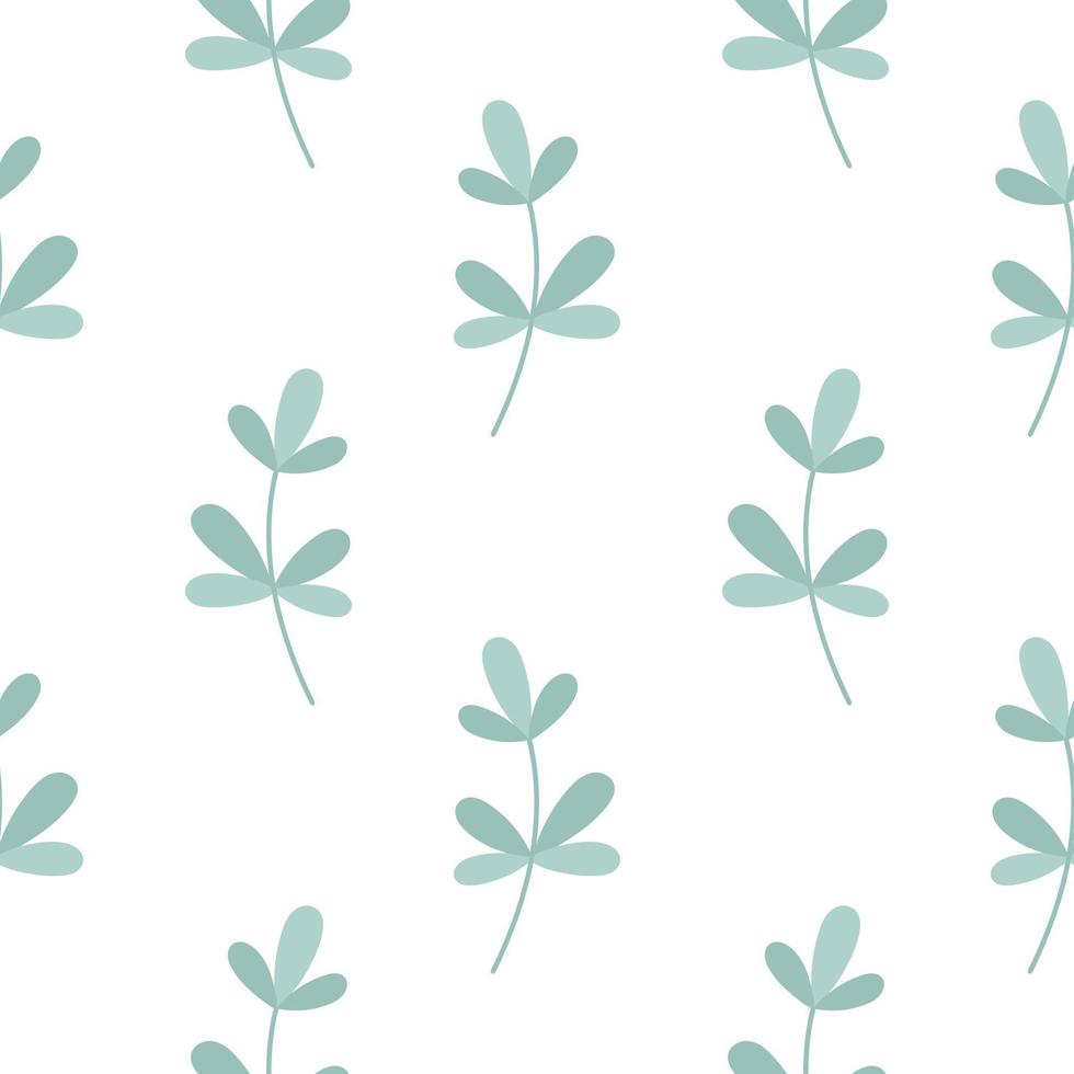 Foliage simple summer seamless pattern vector