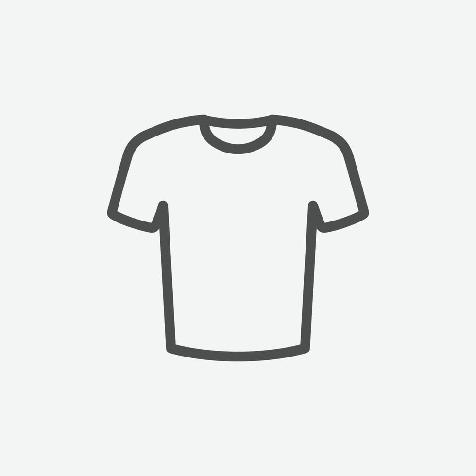 T-shirt vector icon. Isolated clothing icon vector design