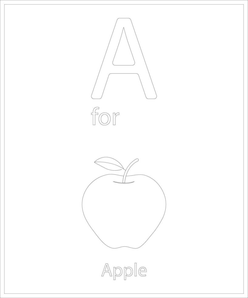 Letter coloring pages vector