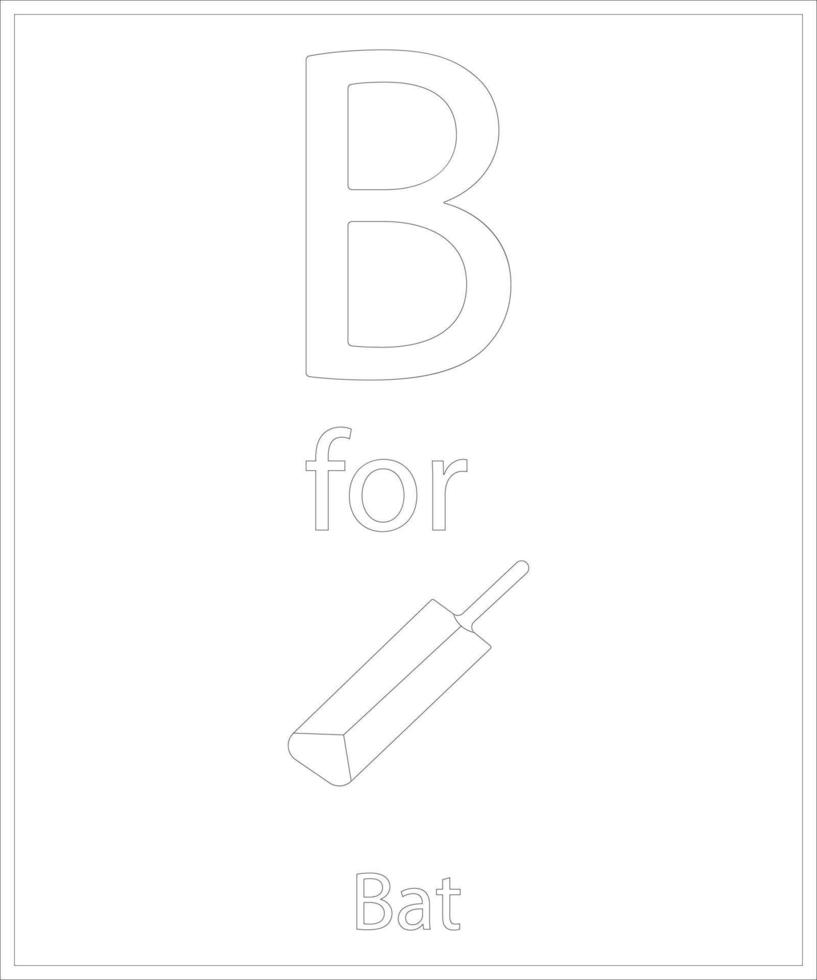 Letter coloring pages vector