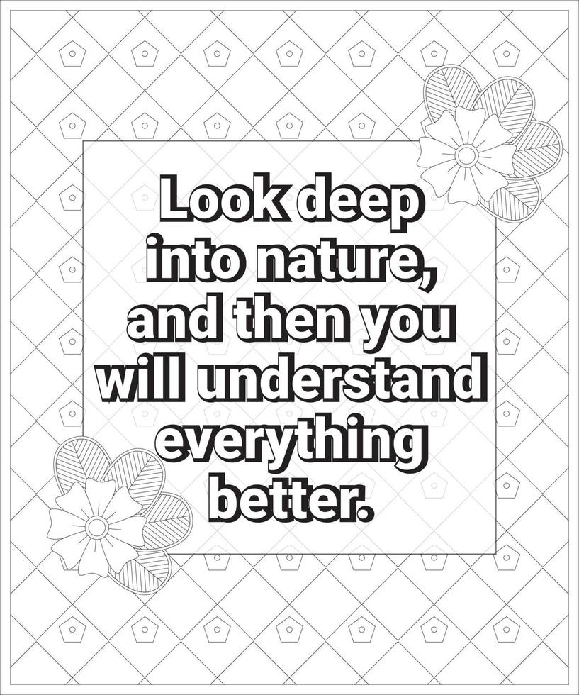 motivational coloring page vector