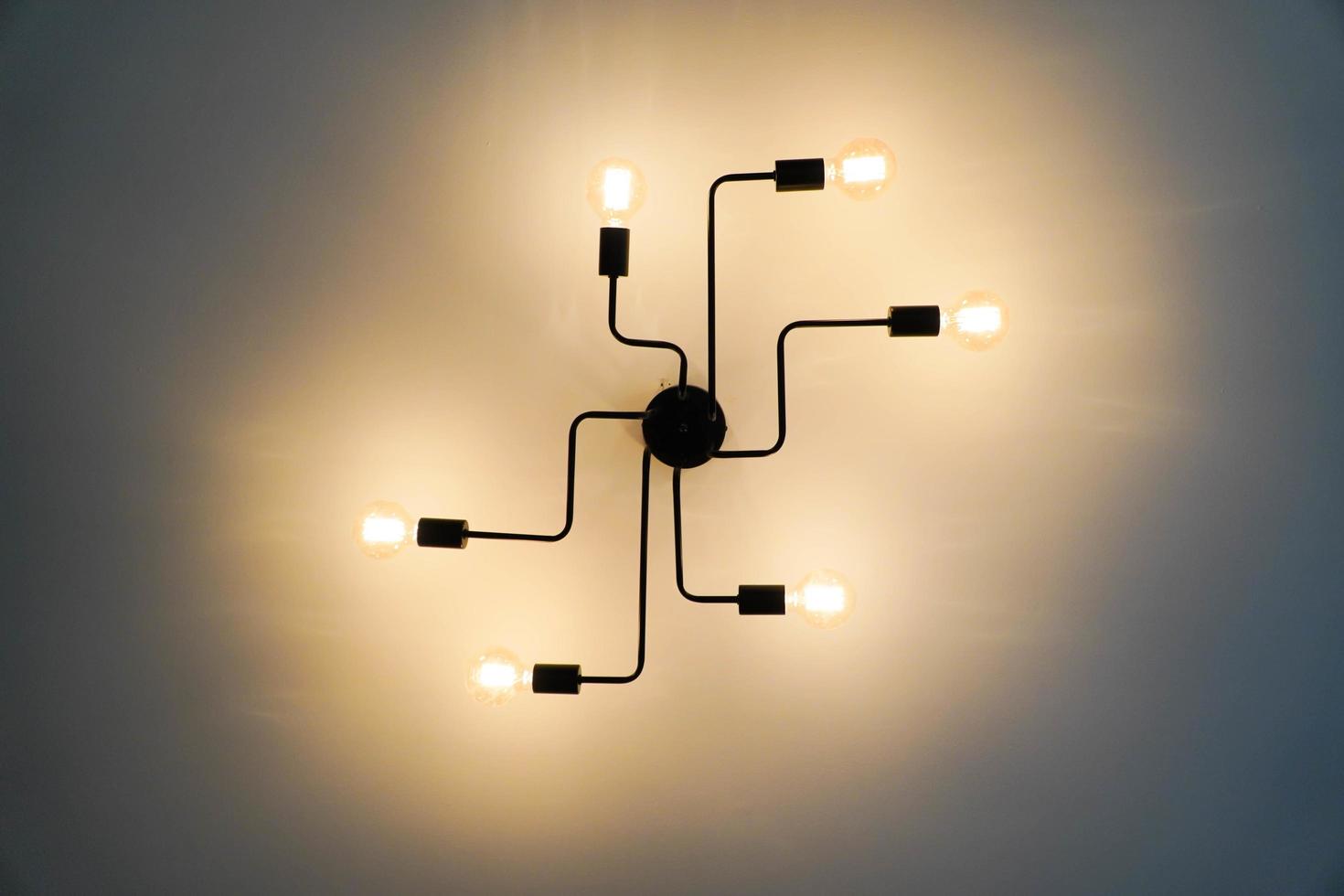 modern hanging ceiling lights,Get and idea concept with copy space. photo