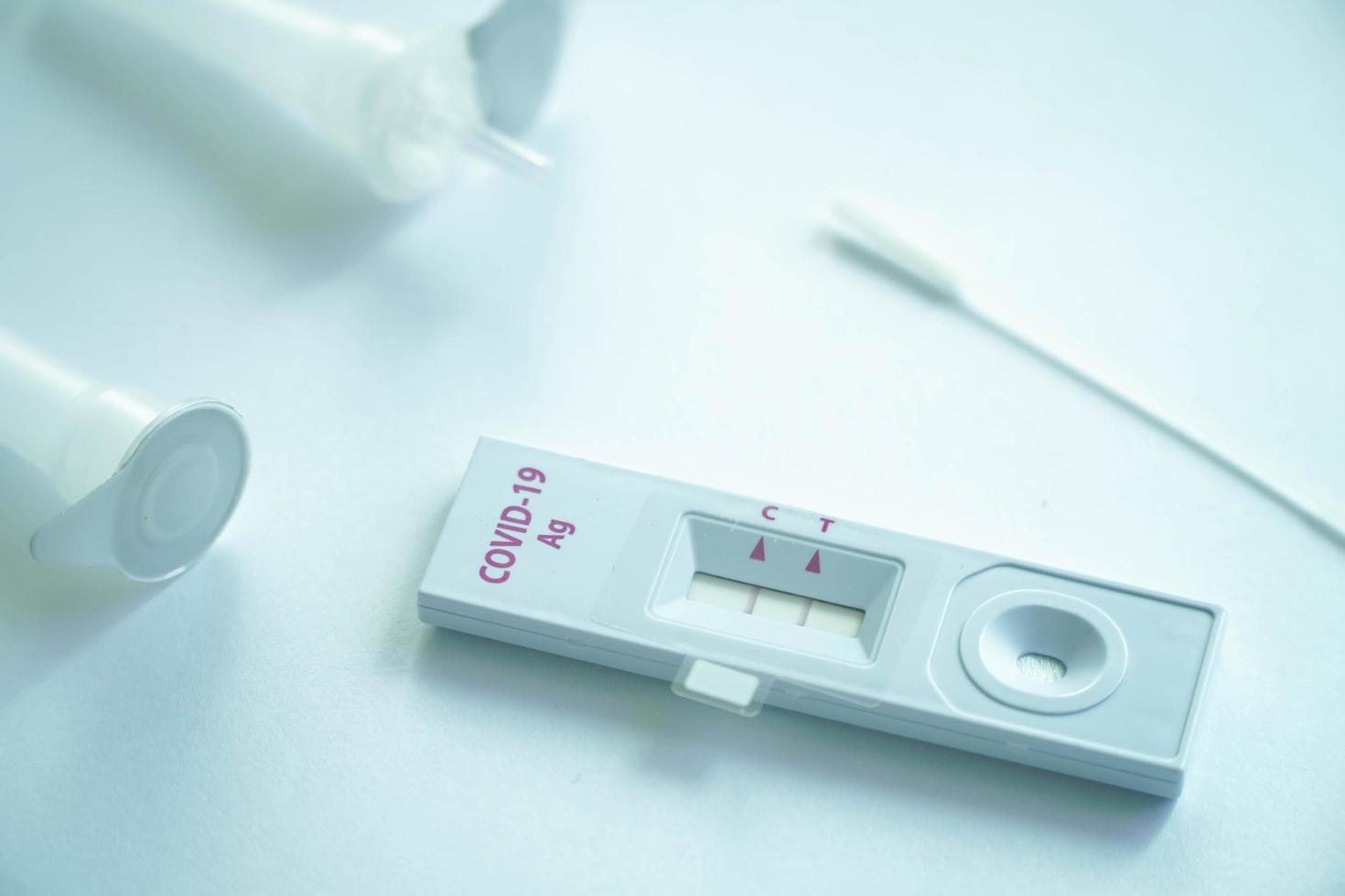 Negative test result using home screening machine for COVID-19 photo