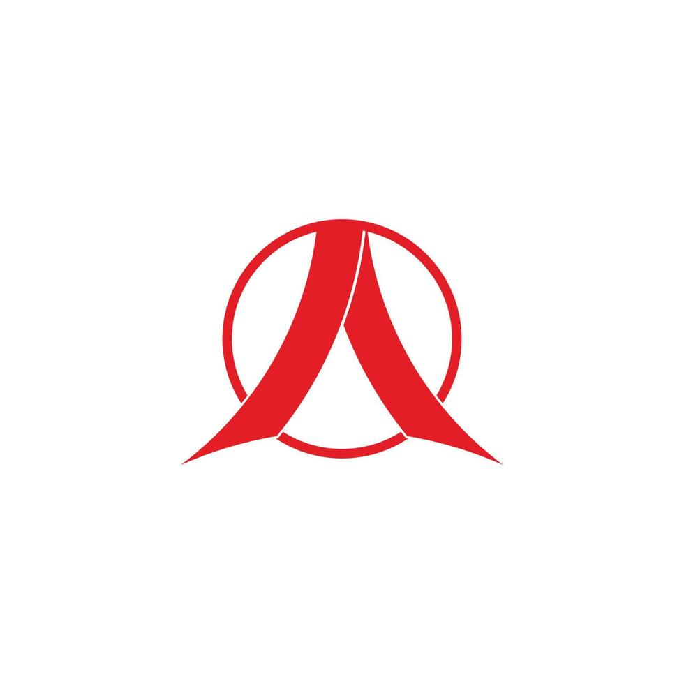 abstract ribbon arrow circle design symbol vector