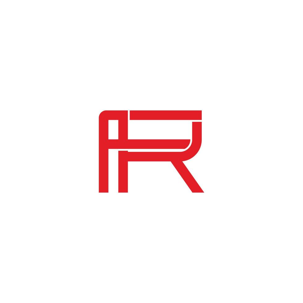 letter fk overlapping line geometric flat simple logo vector