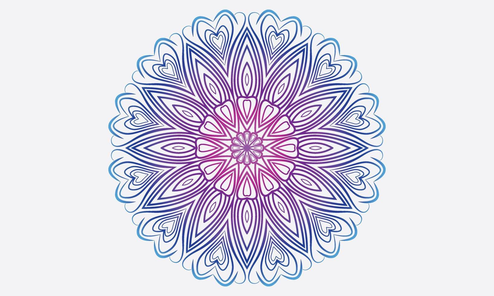 diseño de patrón de mandala. vector