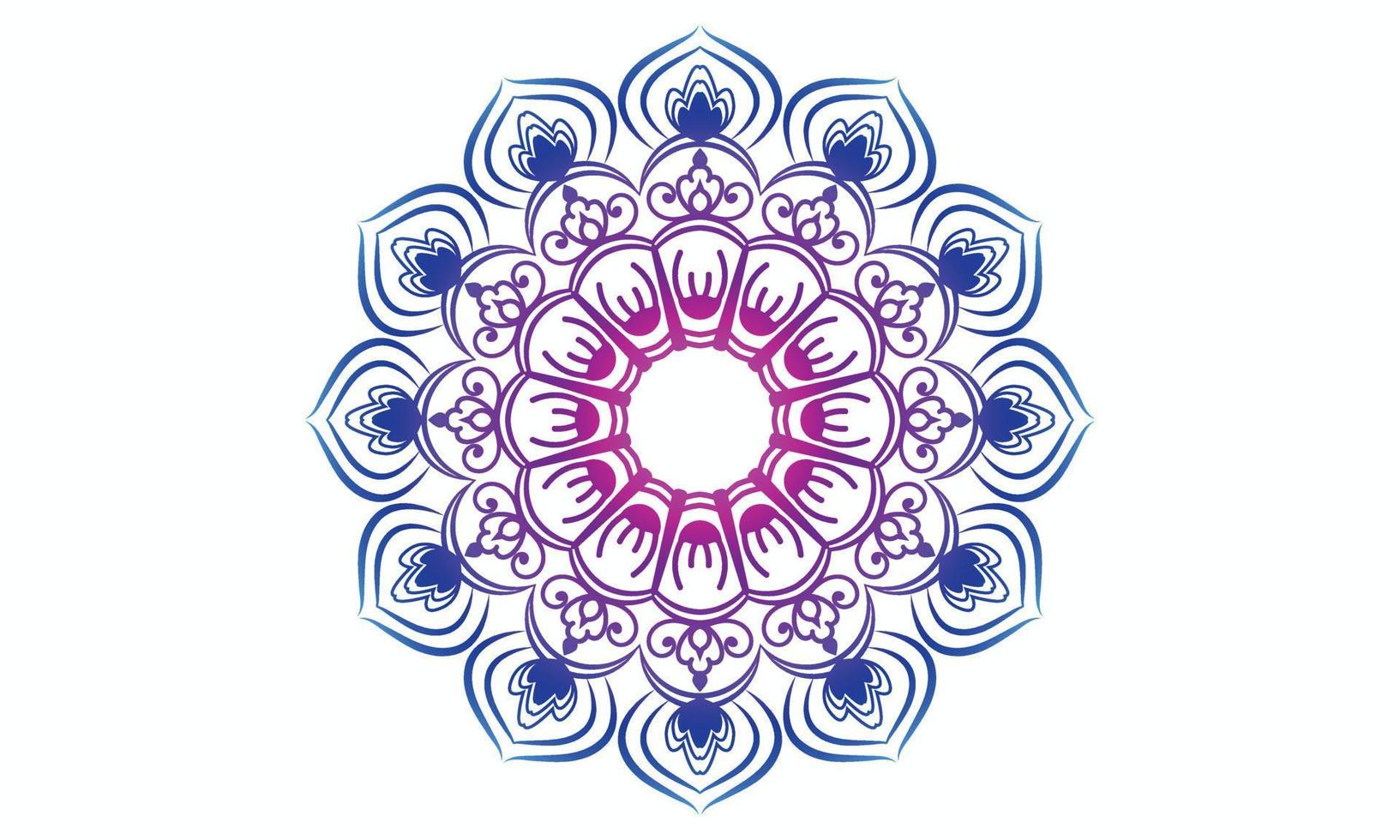 diseño de patrón de mandala. vector