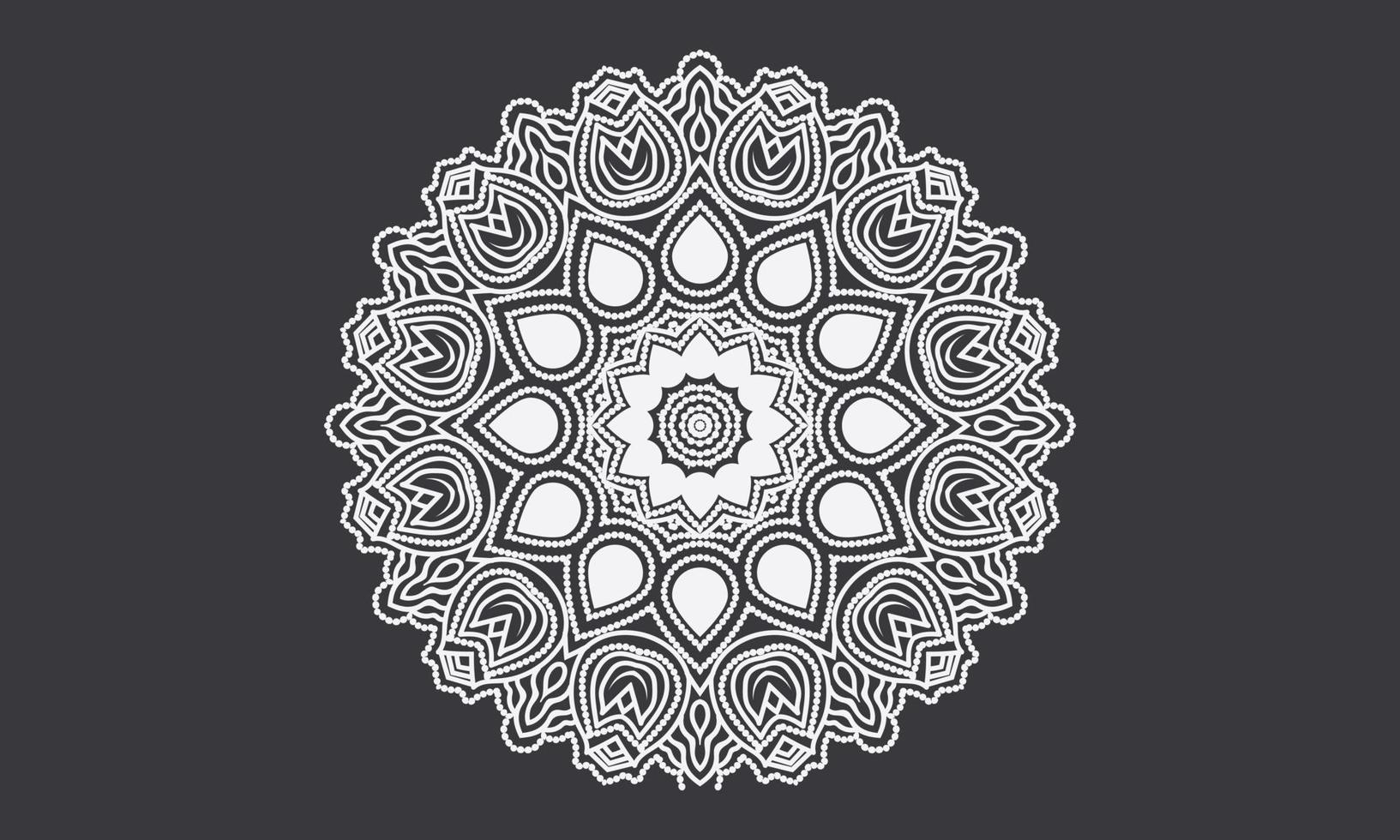 fondo abstracto. diseño de mandala ornamental de lujo. vector