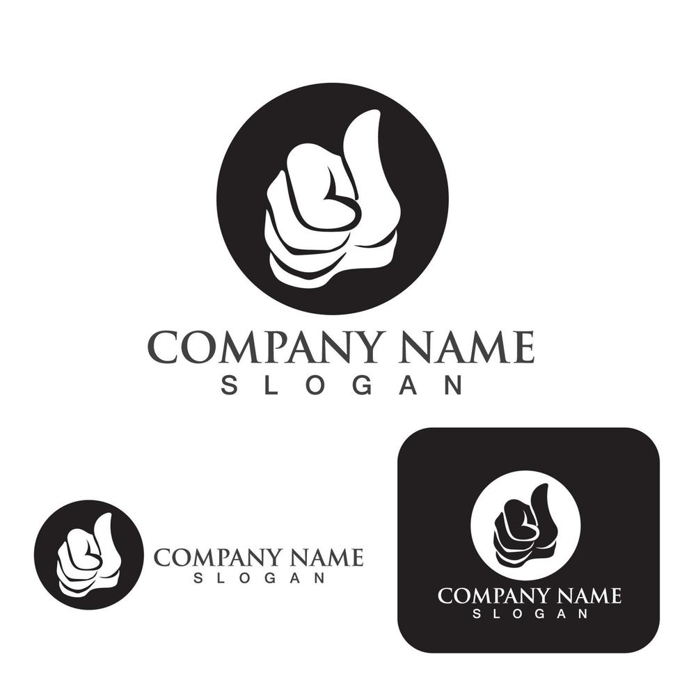 Hand care logo and symbol vector template eps10