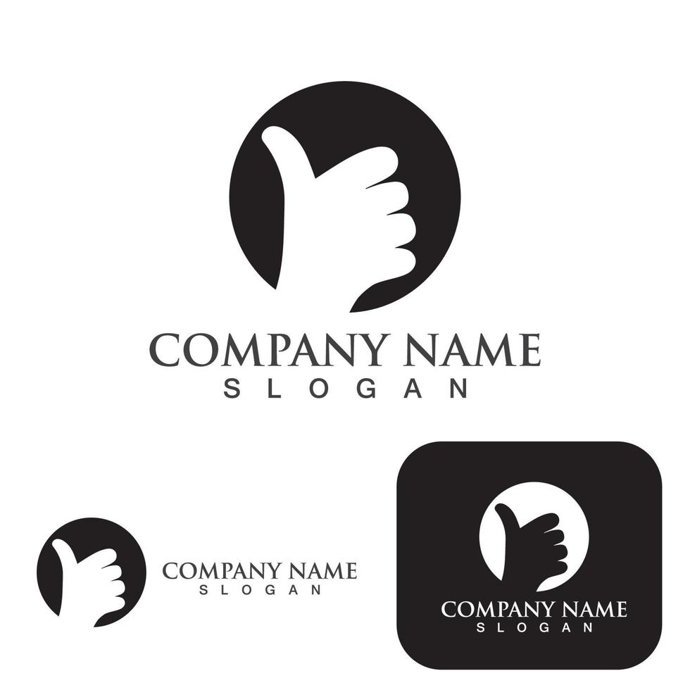 Hand care logo and symbol vector template eps10