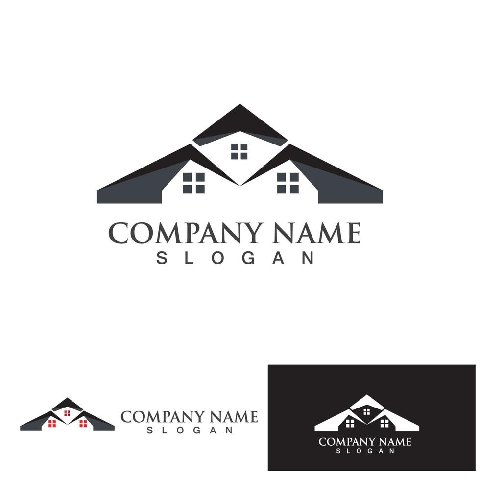 Home and building logo and symbol vector