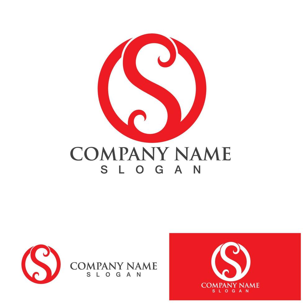 S Business corporate letter logo design vector. vector