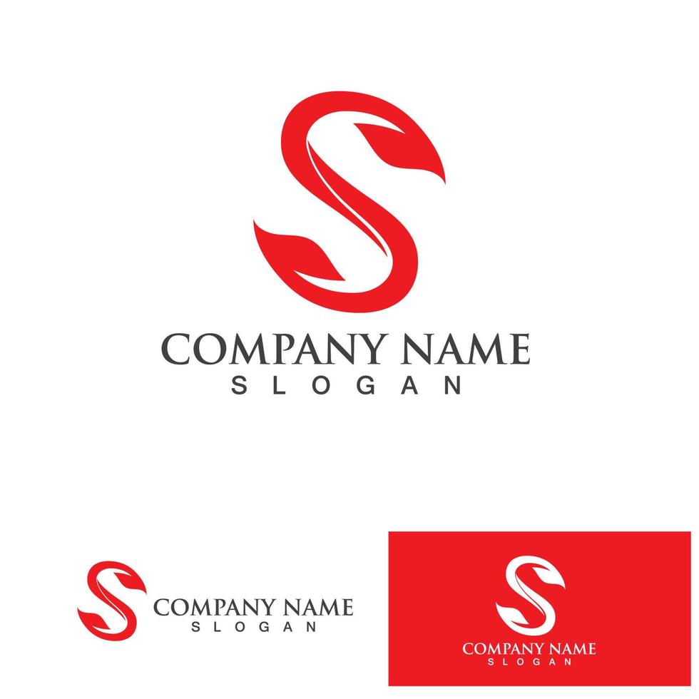 S Business corporate letter logo design vector. vector