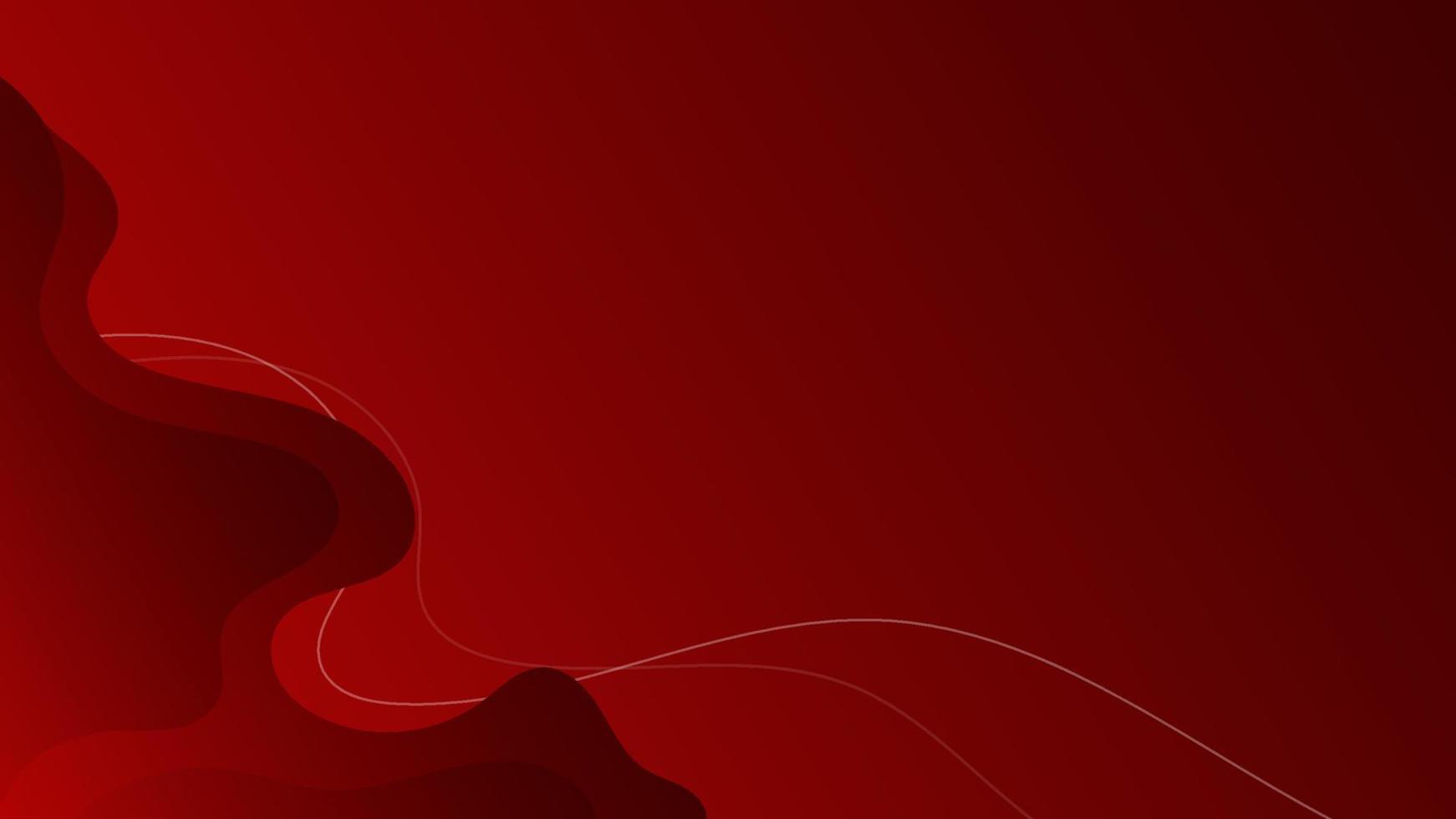 red abstract overlay curve and blank space elements background vector