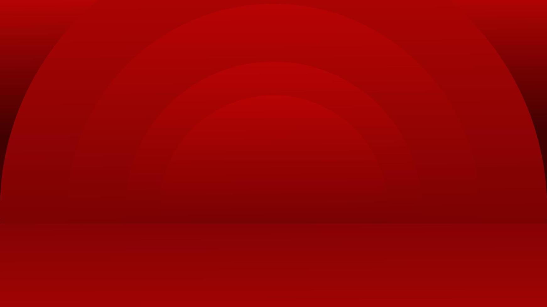 modern red stage with red circle background,  multiple round scene wallpaper vector