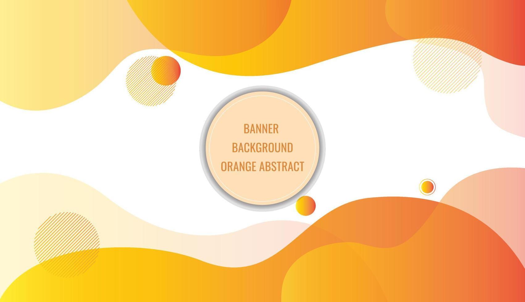 Abstract Orange Fluid Wavy Background Vector Template