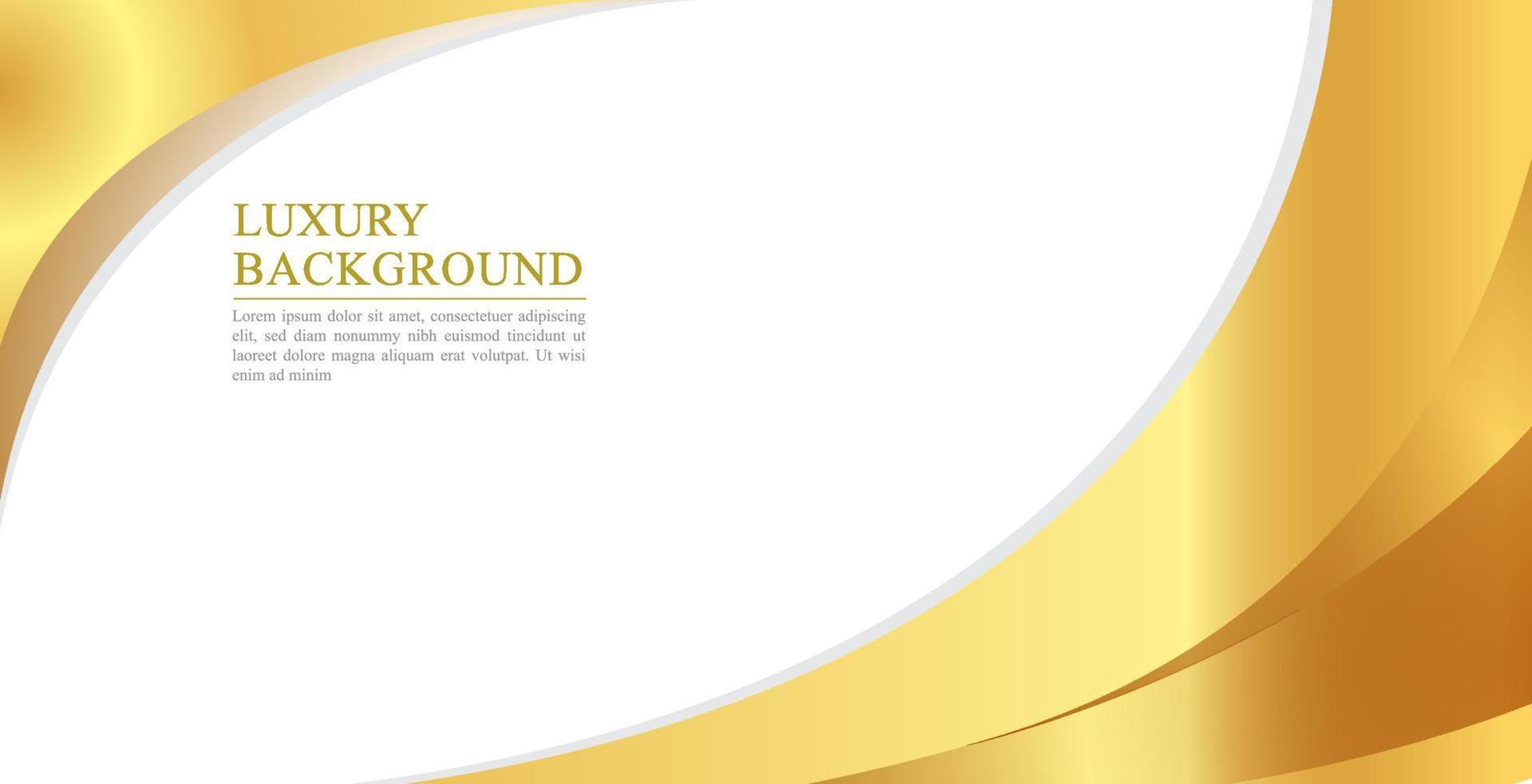 Abstract gold luxury background vector