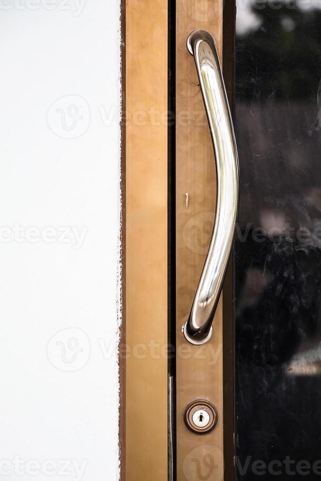 door and a knob close-up photo