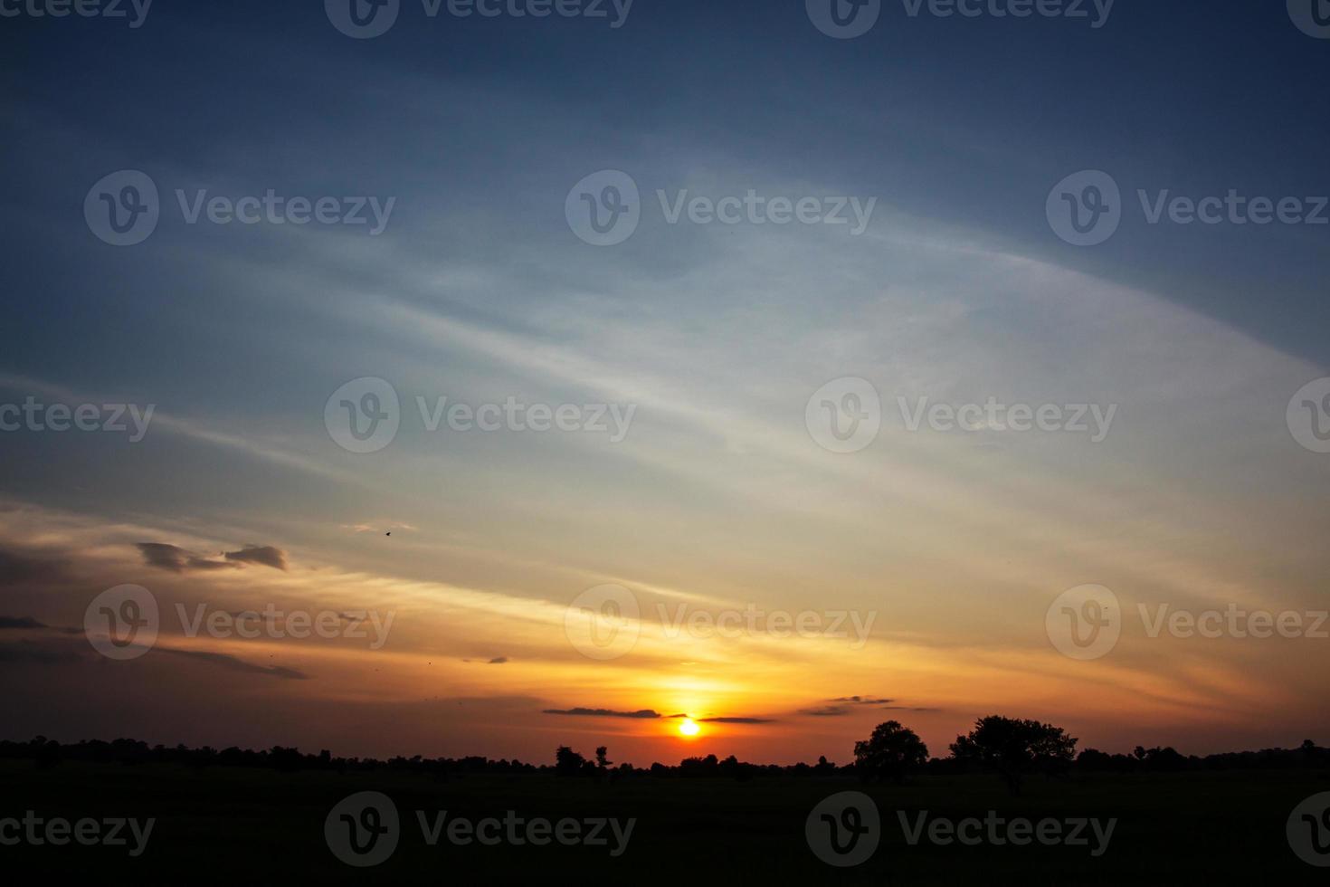 Sky background on sunset. photo