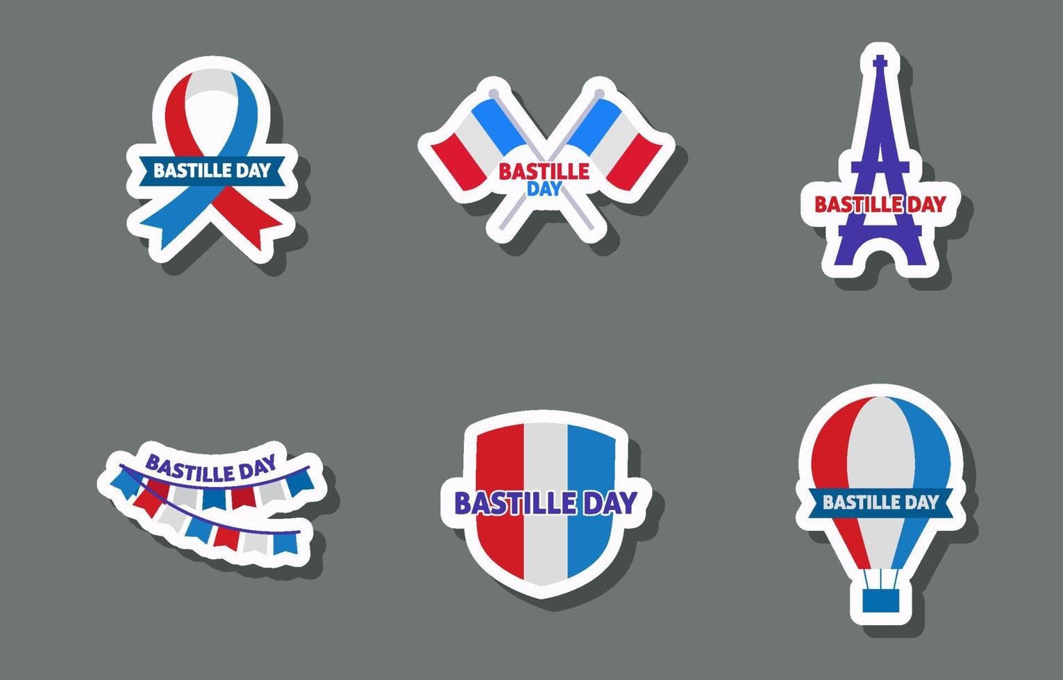 Bastille Day Sticker vector