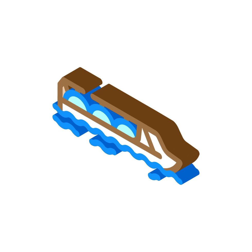 gas hydrogen carrier ship isometric icon vector illustration