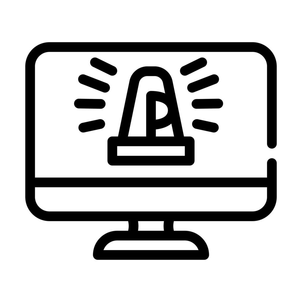 project deadlines are approaching line icon vector illustration