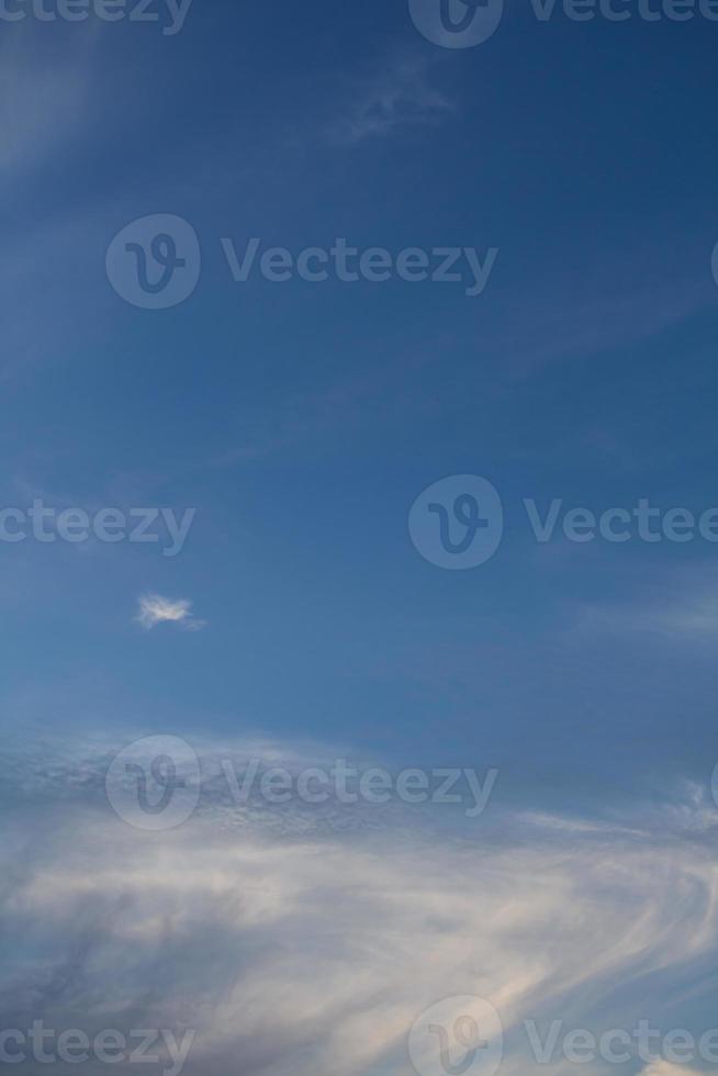 blue sky with clouds closeup photo