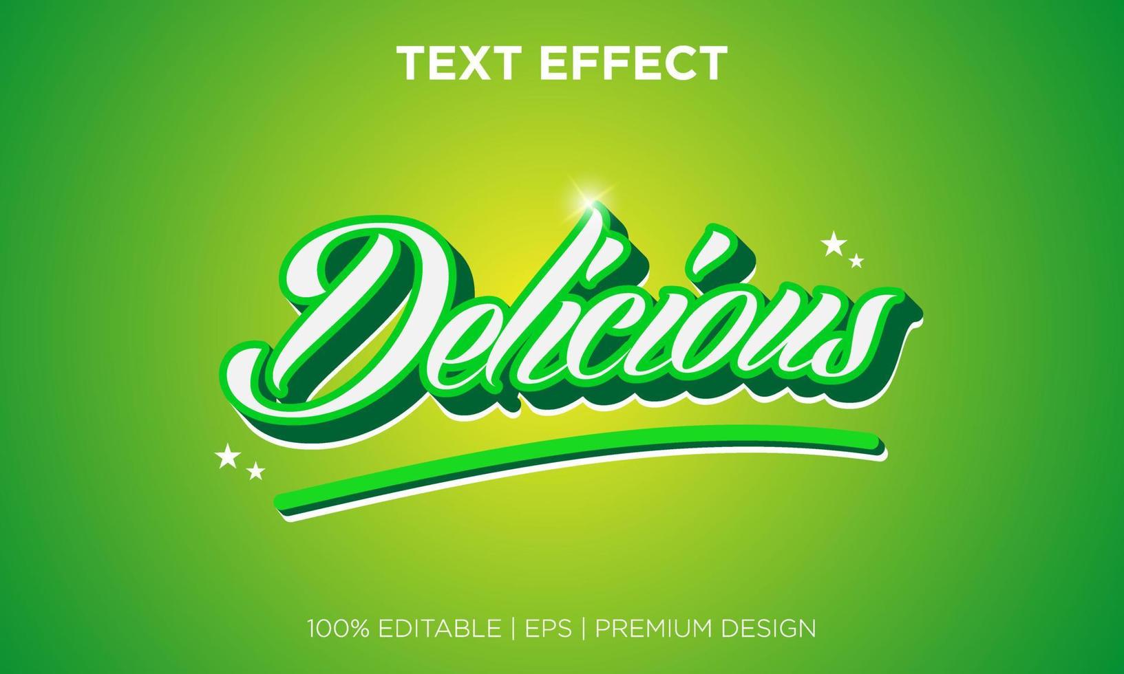 text effect editable background style delicious vector