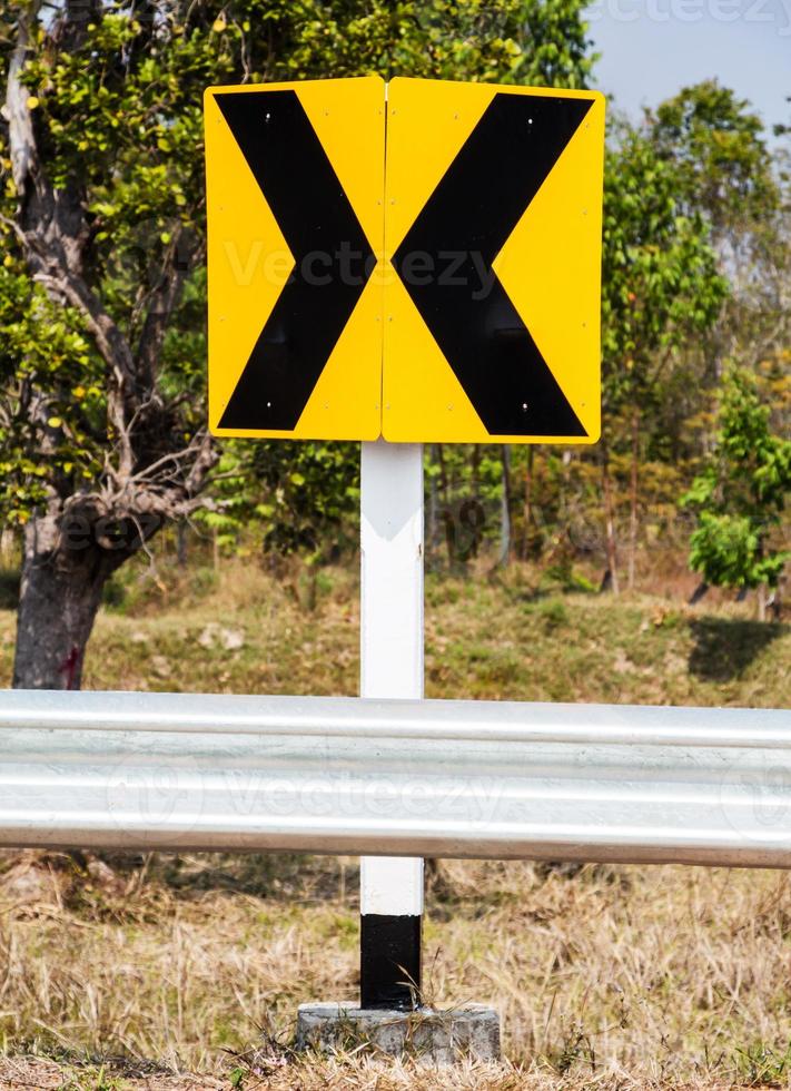 Curve road sign photo