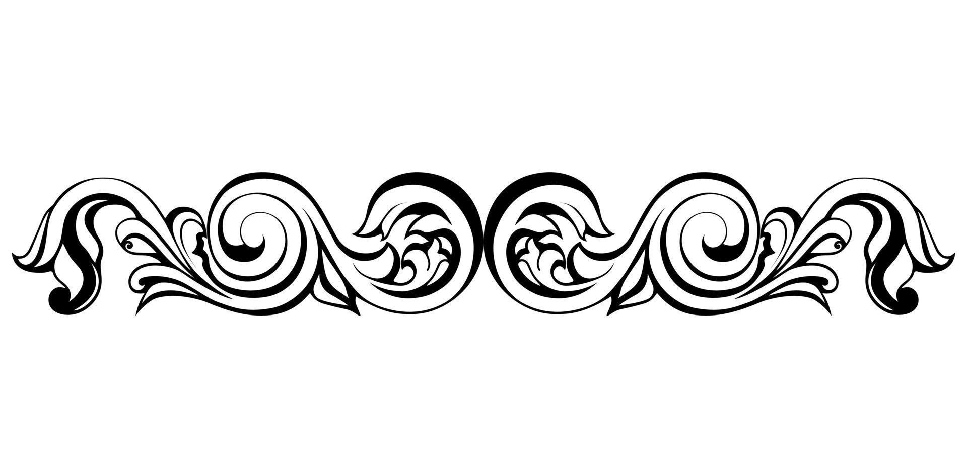 Decorative scroll vector art icons and graphics for free download
