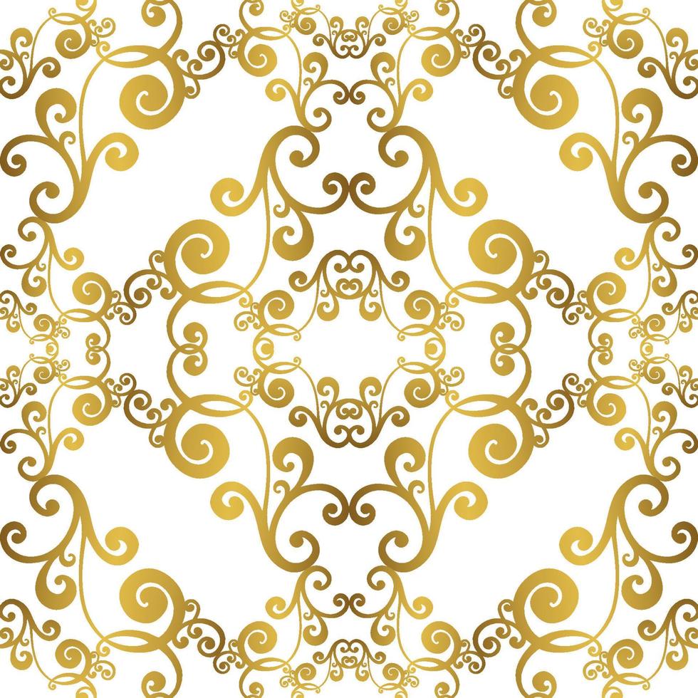 Vector damask vintage baroque ornament. Retro pattern antique style acanthus. Seamless pattern