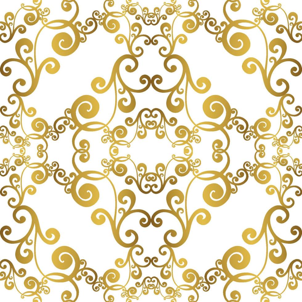 Vector damask vintage baroque ornament. Retro pattern antique style acanthus. Seamless pattern