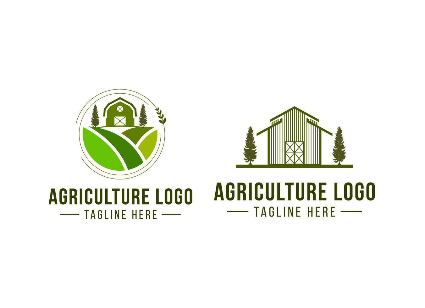 plantilla de diseño de logotipo de agricultura. vector