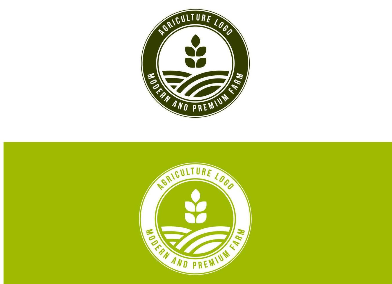 plantilla de diseño de logotipo de agricultura. vector